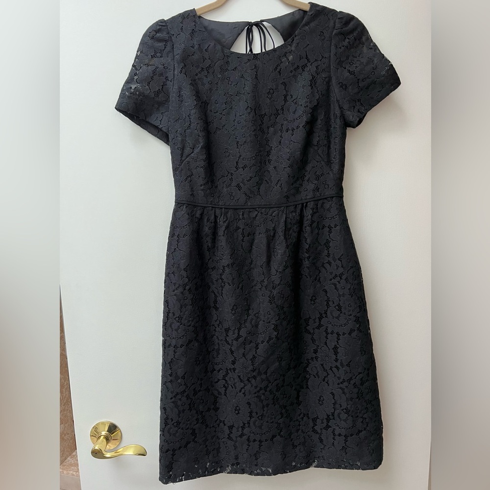 J. Crew Black Lace Dress